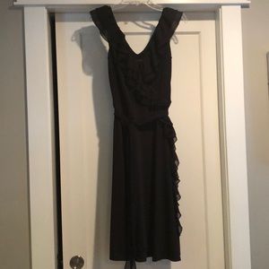 White House Black Market Side Ruffle Dress 8